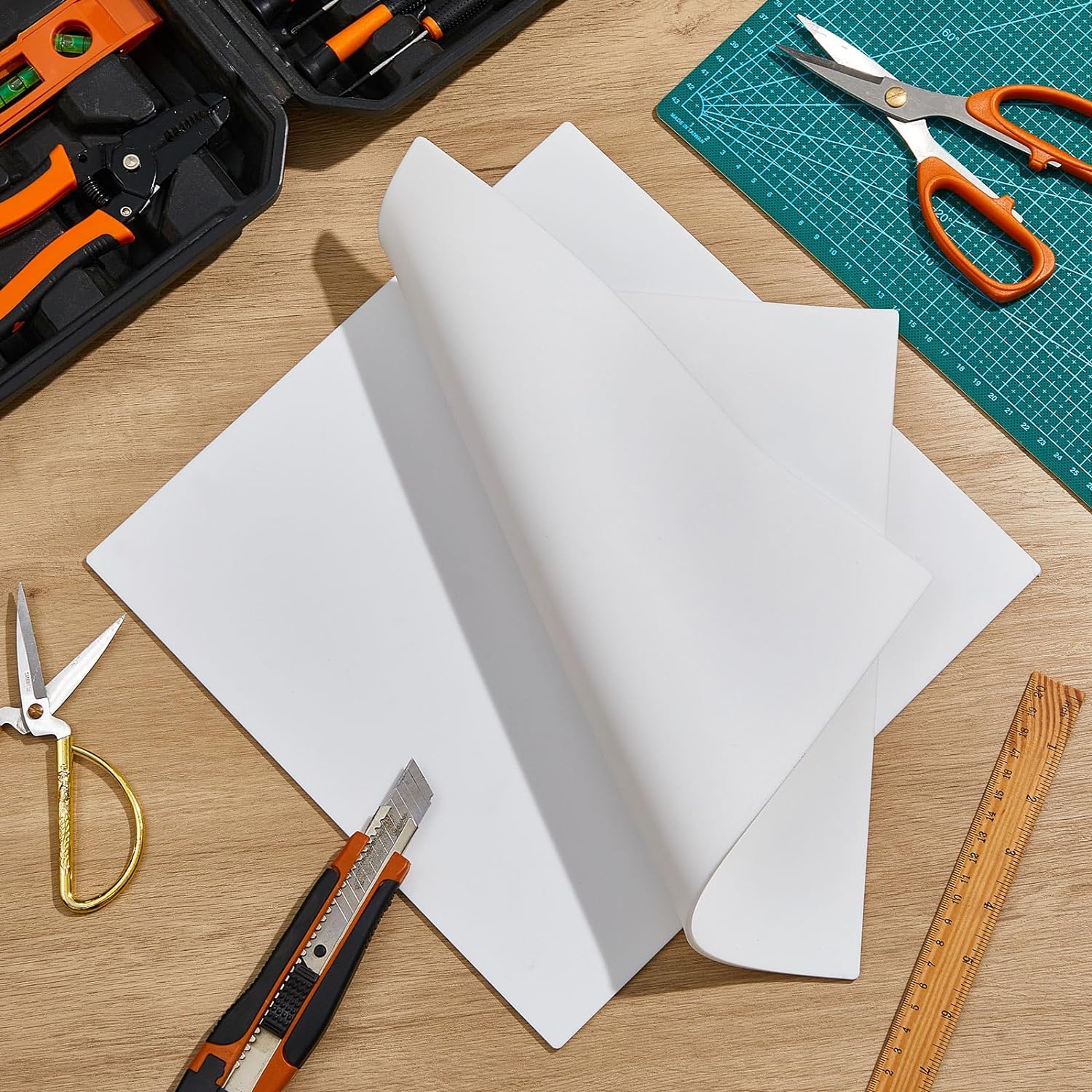 แผ่นยางซิลิโคน 12 x 12 นิ้ว แผ่นยางสีขาว 1/8 นิ้ว วัสดุปะเก็นยางทนความร้อนสำหรับงานหนัก - ซัพพลายเออร์ Paidu